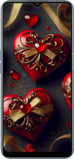 TPU чехол Сердечки v4 для Oppo A54s - 5834b-3473 изображение 