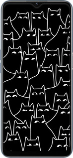 TPU чехол С изображением кошек для Oppo A54s - 6470b-3473 изображение 