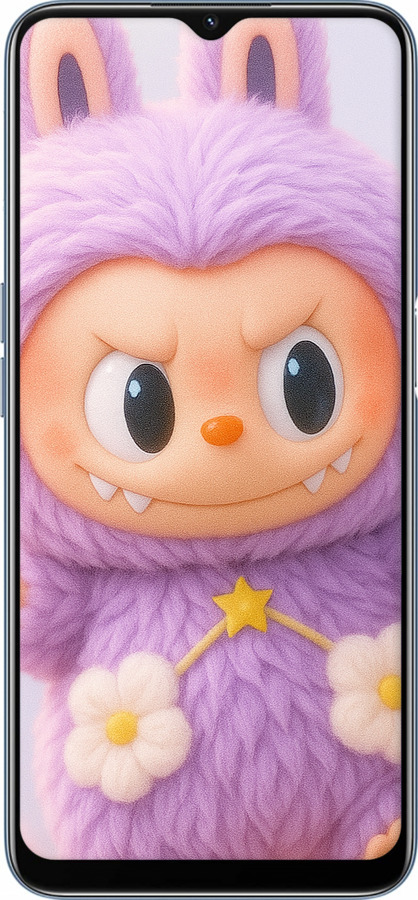 Силіконовий чехол Лабубу для Oppo A54s - 6708u-3473 изображение 