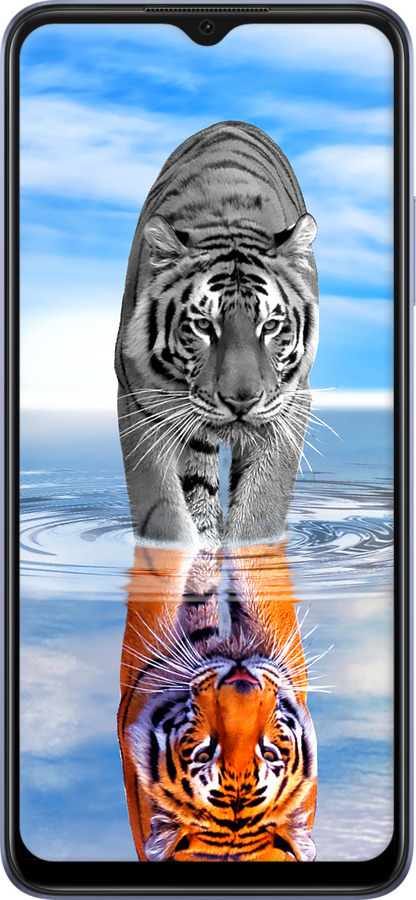 TPU чехол Тигр для Oppo A17 - 6016b-2954 изображение 