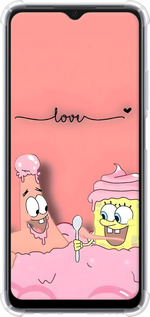 Силіконовий протиударний с посиленими кутами чехол Спанч Боб для Oppo A17 - 6282sp-2954 изображение 