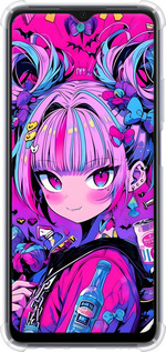 Силіконовий протиударний с посиленими кутами чехол Аніме мілаха для Oppo A17 - 6314sp-2954 изображение 