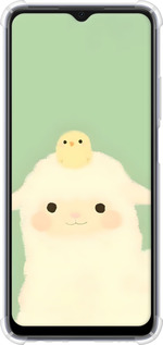 Силикон с усиленными углами чехол Барашек и ципленок для Oppo A17 - 6369sp-2954 изображение 