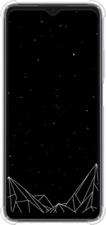 Силикон с усиленными углами чехол Черно белые абстрактные горы для Oppo A17 - 6437sp-2954 изображение 