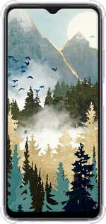 Силикон с усиленными углами чехол С изображением лесного пейзажа для Oppo A17 - 6548sp-2954 изображение 