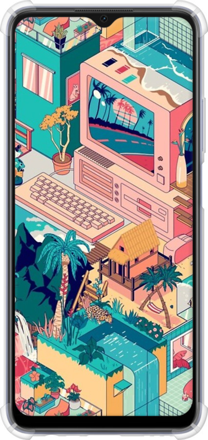 Силикон с усиленными углами чехол № 5393 для Oppo A17 - 5393sp-2954 изображение 