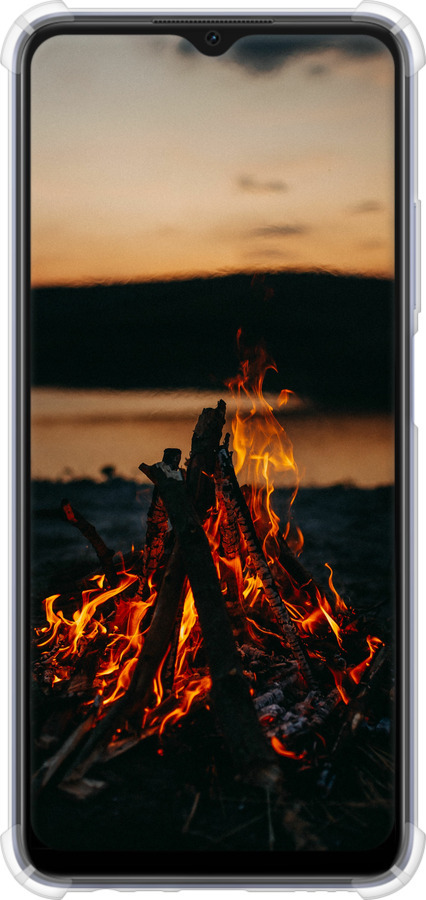 Силіконовий протиударний с посиленими кутами чехол Вогонь для Oppo A17 - 6021sp-2954 изображение 