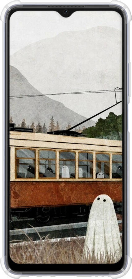 Силикон с усиленными углами чехол Призрак 2 для Oppo A17 - 6247sp-2954 изображение 