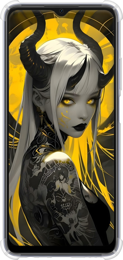 Силикон с усиленными углами чехол Аниме демон 2 для Oppo A17 - 6309sp-2954 изображение 