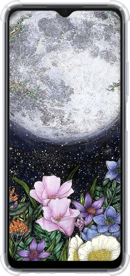 Силикон с усиленными углами чехол Полночь в саду II для Oppo A17 - 6424sp-2954 изображение 