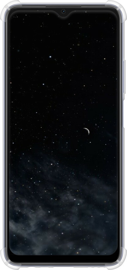 Силіконовий протиударний с посиленими кутами чехол Нічне небо для Oppo A17 - 6451sp-2954 изображение 