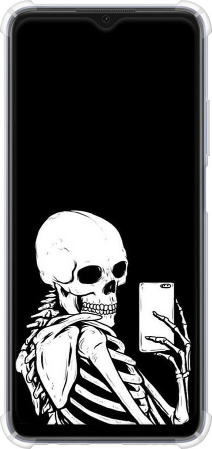 Силикон с усиленными углами чехол Скелет делает Selfie для Oppo A17 - 6535sp-2954 изображение 