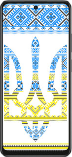TPU чехол Герб - вышиванка желто-голубая для Oppo A3 4G - 1197b-3846 изображение 