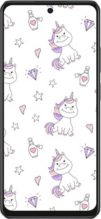 TPU чехол Единорожка v2 для Oppo A3X 4G/5G - 4703b-3815 изображение 