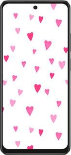 TPU чехол Сердечки 2 для Oppo A3X 4G/5G - 4763b-3815 изображение 