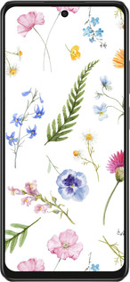 TPU чехол Цветочный фон v2 для Oppo A3 4G - 5472b-3846 изображение 