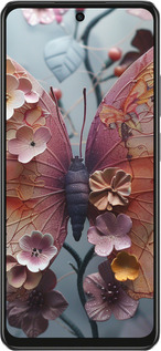 TPU чехол Fairy Butterfly для Oppo A3 4G - 6048b-3846 изображение 