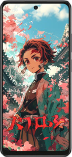 TPU чехол Tanjiro Kamado для Oppo A3 4G - 6132b-3846 изображение 