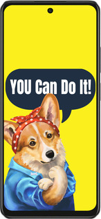 TPU чехол чехол с корги You Can Do It для Oppo A3X 4G/5G - 6184b-3815 изображение 
