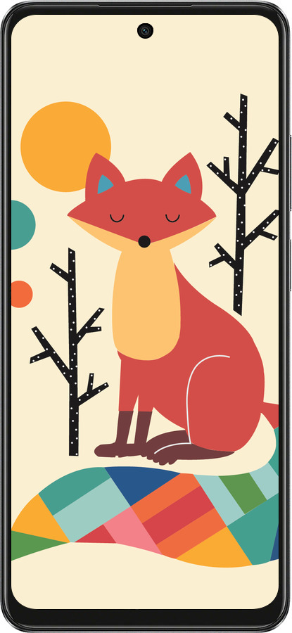 TPU чехол Rainbow fox для Oppo A3X 4G/5G - 4010b-3815 изображение 