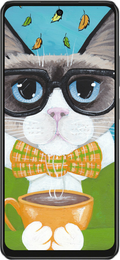 TPU чехол Cat&Coffee для Oppo A3X 4G/5G - 4053b-3815 изображение 