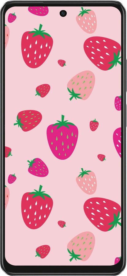 TPU чехол Клубнички для Oppo A3 4G - 4332b-3846 изображение 