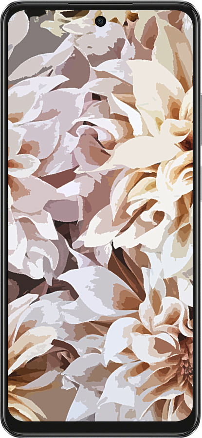 TPU чехол Півонії аквареллю для Oppo A3 4G - 4376b-3846 изображение 