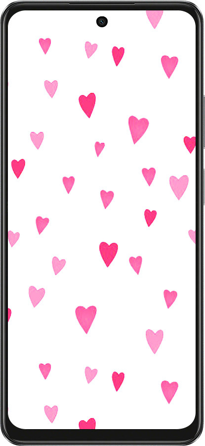 TPU чехол Сердечки 2 для Oppo A3X 4G/5G - 4763b-3815 изображение 