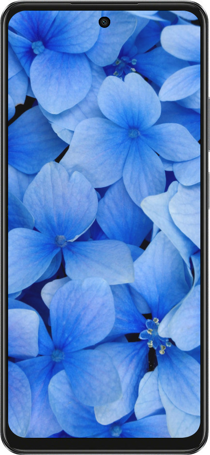 TPU чехол Синие цветы для Oppo A3X 4G/5G - 526b-3815 изображение 