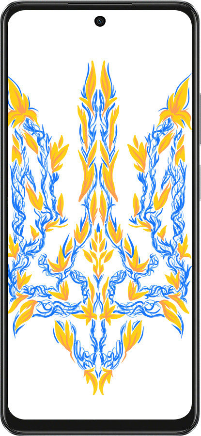 TPU чехол Герб Украины v3 для Oppo A3X 4G/5G - 5313b-3815 изображение 