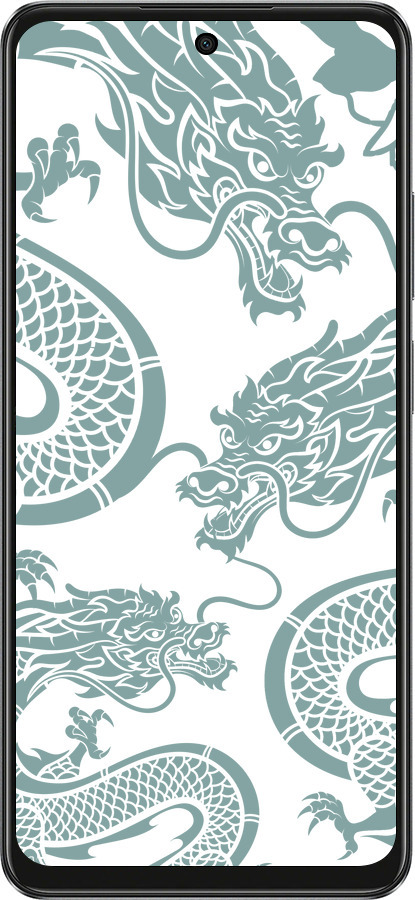 TPU чехол Дракон для Oppo A3X 4G/5G - 5476b-3815 изображение 