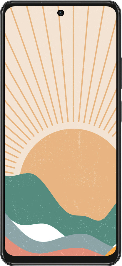 TPU чехол Горы и солнце v2 для Oppo A3 4G - 5488b-3846 изображение 