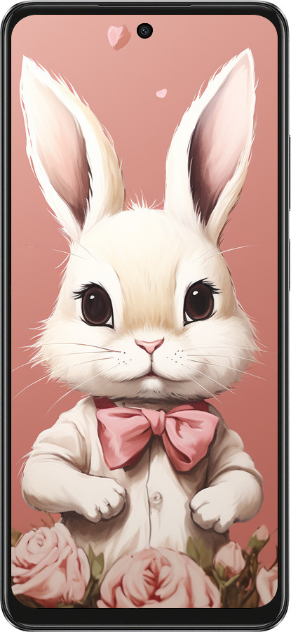 TPU чехол Зайчик для Oppo A3X 4G/5G - 5669b-3815 изображение 