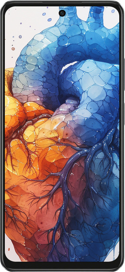 TPU чехол Арт-сердце для Oppo A3 4G - 6034b-3846 изображение 