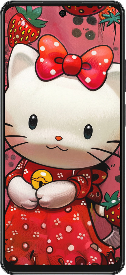 TPU чехол hello kitty1 для Oppo A3 4G - 6036b-3846 изображение 