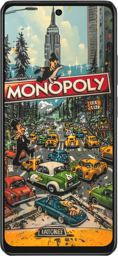 TPU чехол Городской драйв Monopoly для Oppo A3 4G - 6088b-3846 изображение 