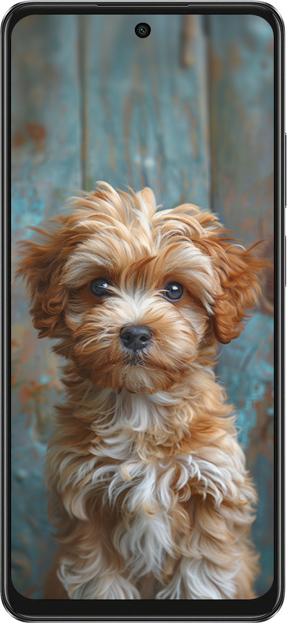 TPU чехол Щенок мальтипу для Oppo A3X 4G/5G - 6157b-3815 изображение 
