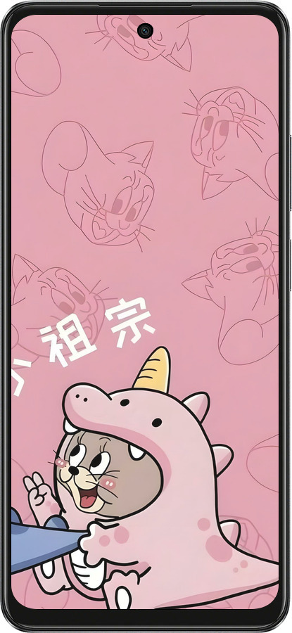 TPU чехол Том и джерри 2 для Oppo A3X 4G/5G - 6359b-3815 изображение 