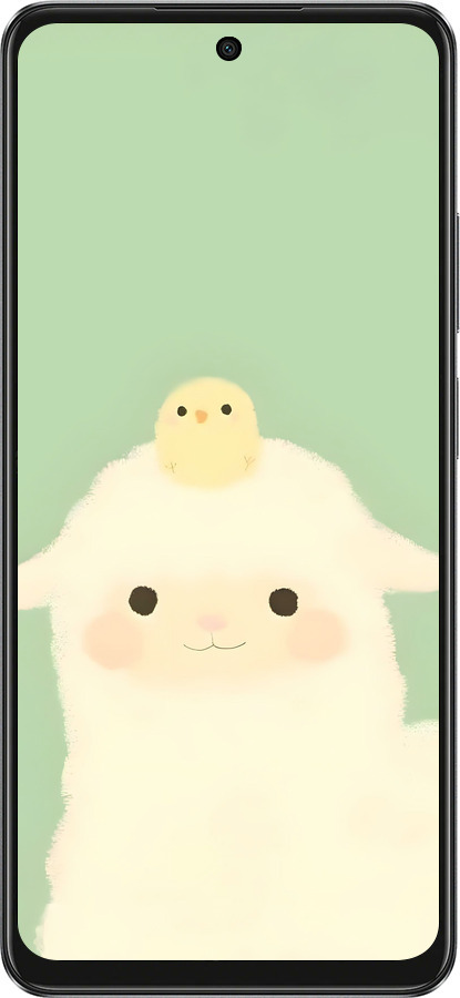 TPU чехол Барашек и ципленок для Oppo A3 4G - 6369b-3846 изображение 