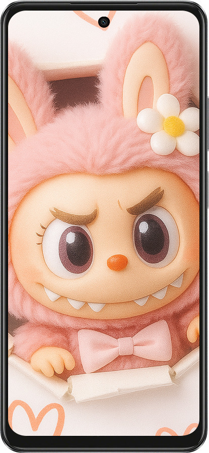 TPU чехол Лабубу 2 для Oppo A3 4G - 6710b-3846 изображение 