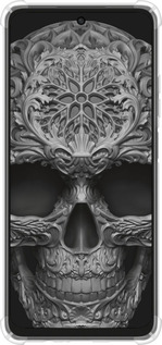 Силикон с усиленными углами чехол skull-ornament для Oppo A3X 4G/5G - 4101sp-3815 изображение 