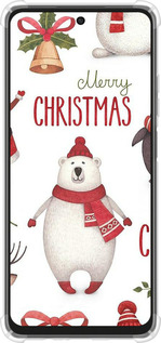 Силикон с усиленными углами чехол Merry Christmas для Oppo A3X 4G/5G - 4106sp-3815 изображение 