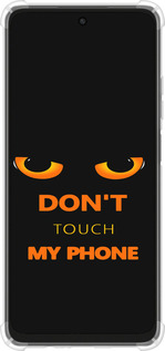 Силикон с усиленными углами чехол Don't touch the phone для Oppo A3X 4G/5G - 4261sp-3815 изображение 