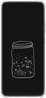 Силикон с усиленными углами чехол Космос в банке для Oppo A3X 4G/5G - 4297sp-3815 изображение 