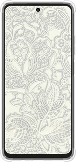 Силикон с усиленными углами чехол Белое кружево для Oppo A3X 4G/5G - 4383sp-3815 изображение 