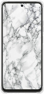 Силикон с усиленными углами чехол Мрамор белый для Oppo A3X 4G/5G - 4480sp-3815 изображение 
