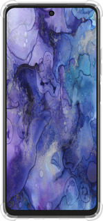Силикон с усиленными углами чехол Мрамор 7 для Oppo A3X 4G/5G - 4802sp-3815 изображение 