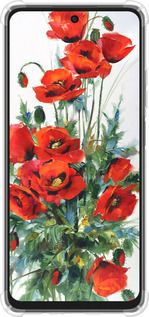 Силикон с усиленными углами чехол Маки для Oppo A3X 4G/5G - 523sp-3815 изображение 