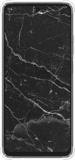 Силикон с усиленными углами чехол Черный мрамор v2 для Oppo A3X 4G/5G - 5568sp-3815 изображение 
