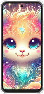 Силикон с усиленными углами чехол Сказочный котенок для Oppo A3X 4G/5G - 5813sp-3815 изображение 